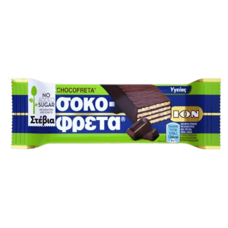 Schokofreta Ygeias ohne Zucker mit Stevia (30g) ION von ION bei Araxxon - Hochwertiges griechisches Produkt. Schokofreta Ygeias ohne Zucker mit Stevia (30g) ION από ION στο Araxxon - Αυθεντικό ελληνικό προϊόν.